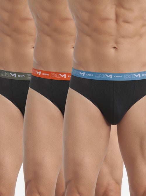 Lot de 3 Slips Coton Strech - Kiabi