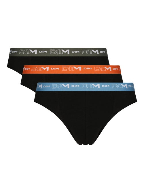 Lot de 3 Slips Coton Strech - Kiabi