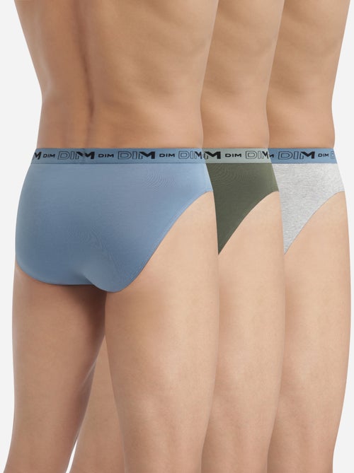 Lot de 3 Slips Coton Stretch Bio - Kiabi