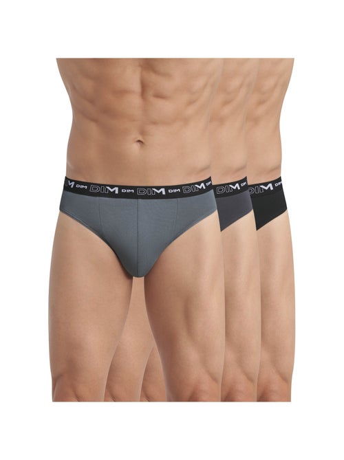 Lot de 3 Slips Coton Stretch - Kiabi Lot de 3 Slips Coton Stretch - Kiabi