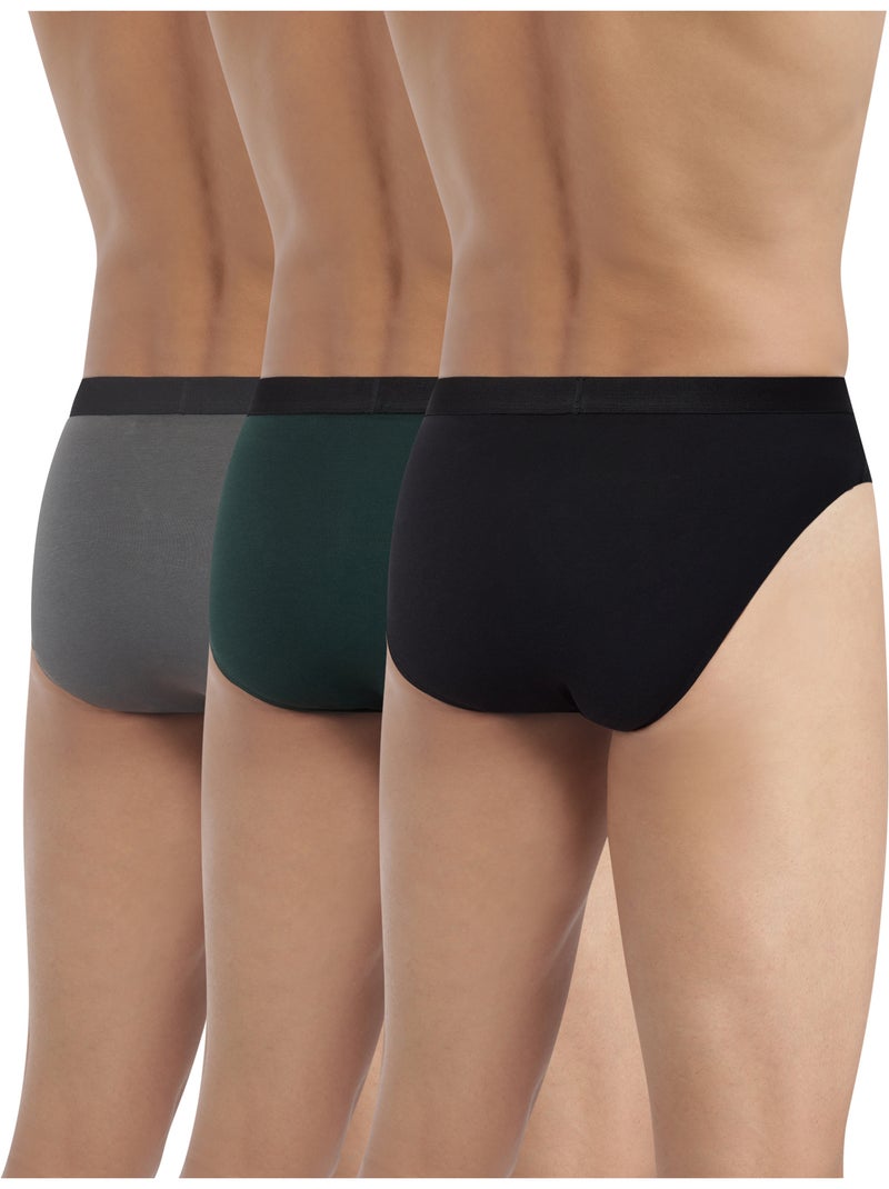 Lot de 3 Slips Coton Ultra Resist Gris - Kiabi