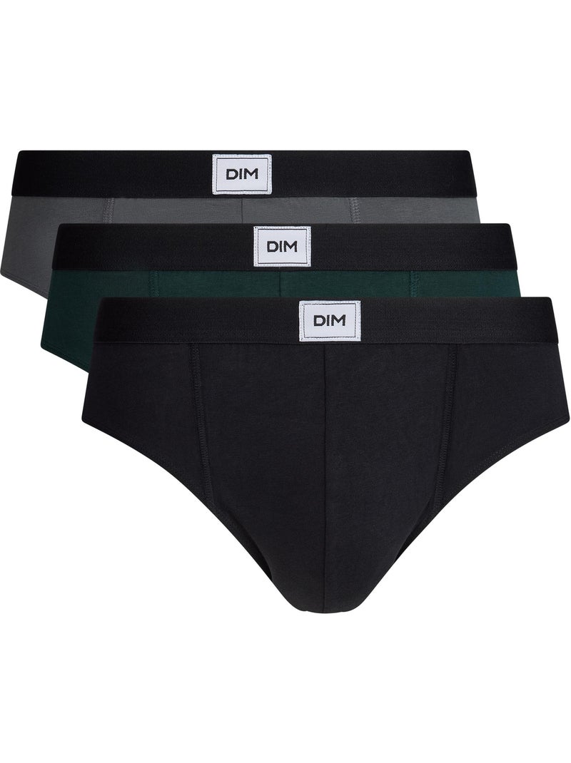 Lot de 3 Slips Coton Ultra Resist Gris - Kiabi