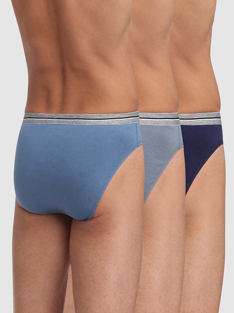 Lot de 3 Slips Coton Ultra Resist Multicolore - Kiabi