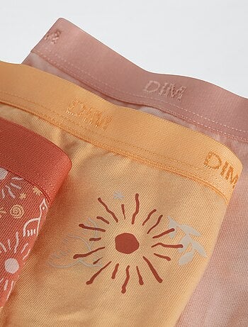 Lot de 3 slips 'DIM' en coton uni
