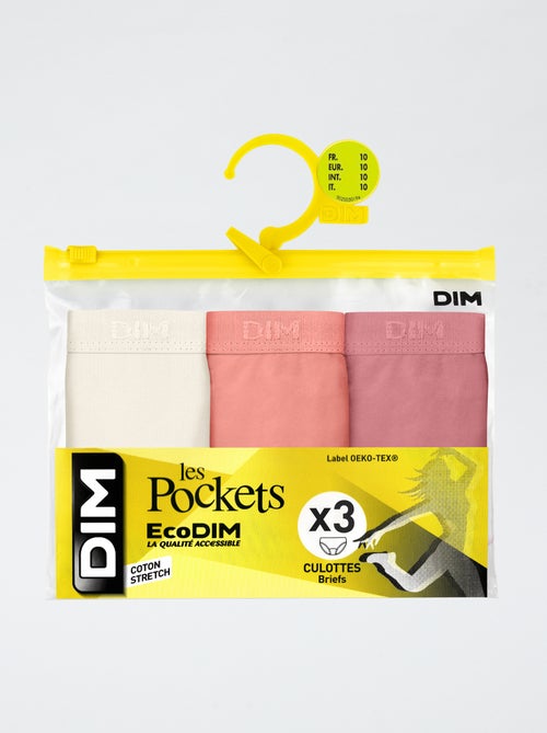 Lot de 3 slips 'DIM' uni - Kiabi