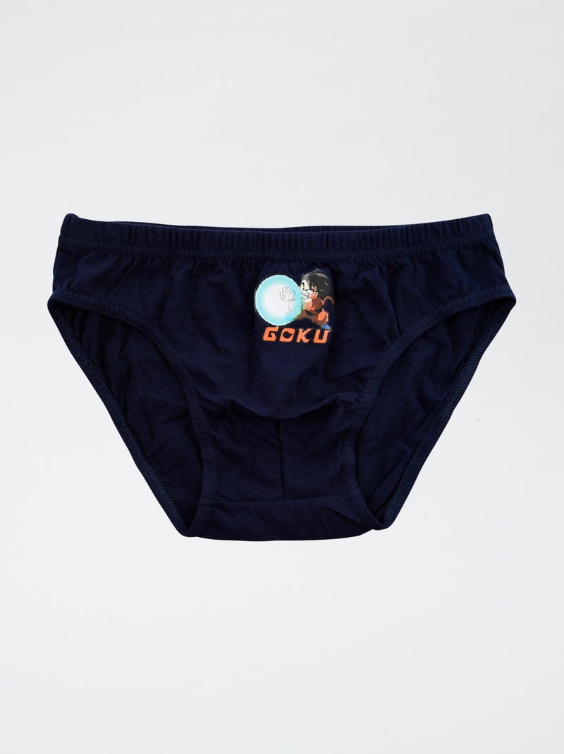 Lot de 3 slips 'Dragonball'  en coton Bleu - Kiabi
