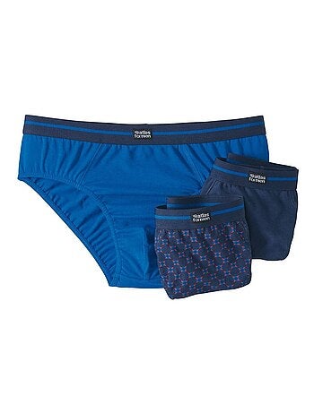 Lot de 3 Slips en Coton Fantaisie - ATLAS FOR MEN