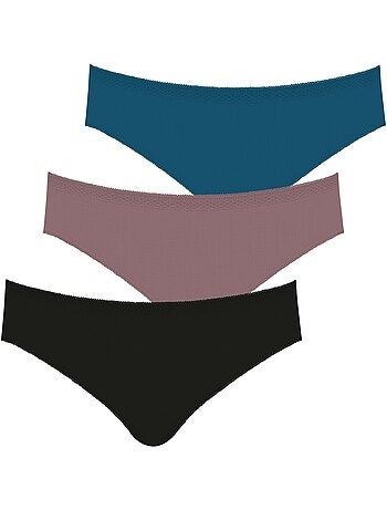 Lot de 3 slips femme Ecoapck Basic Athena