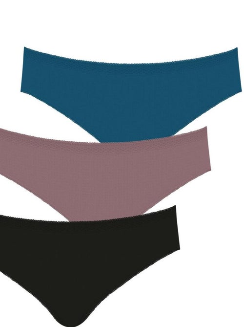 Lot de 3 slips femme Ecoapck Basic Athena - Kiabi