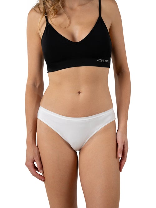 Lot de 3 slips femme ecopack basic athena - Kiabi Lot de 3 slips femme ecopack basic athena - Kiabi
