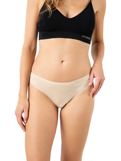 Lot de 3 slips femme ecopack basic athena - Kiabi Lot de 3 slips femme ecopack basic athena - Kiabi