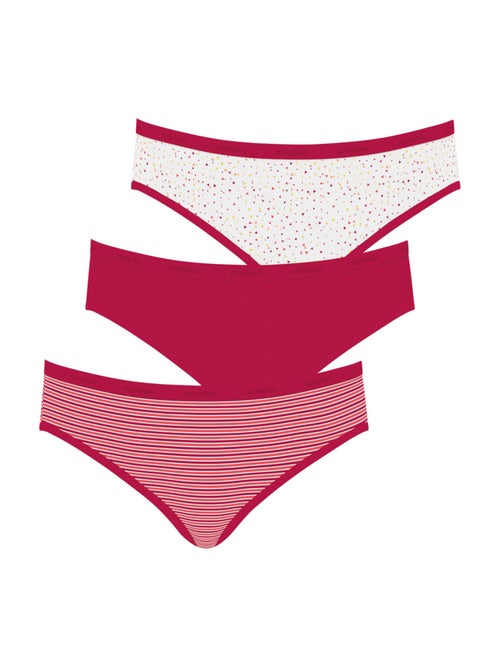 Lot de 3 slips femme Ecopack Mode Athena - Kiabi