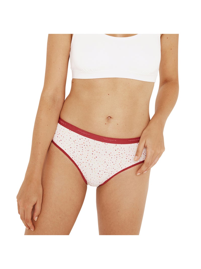 Lot de 3 slips femme Ecopack Mode Athena Rouge - Kiabi