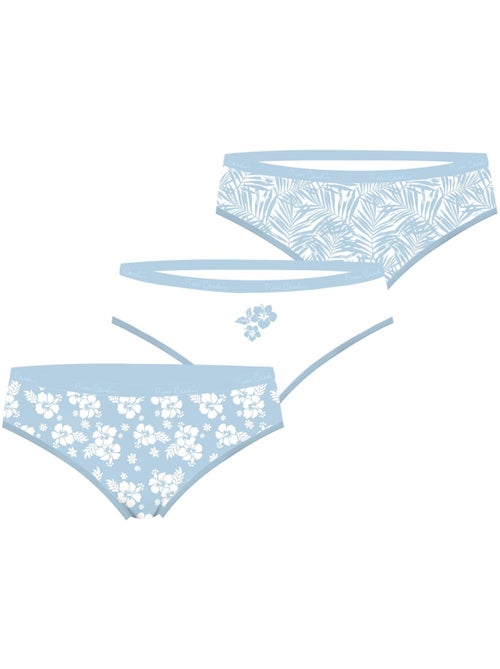 Lot de 3 slips femme en coton uni et imprimé ceinture fine 2cm pck1 pierre cardin - Kiabi Lot de 3 slips femme en coton uni et imprimé ceinture fine 2cm pck1 pierre cardin - Kiabi
