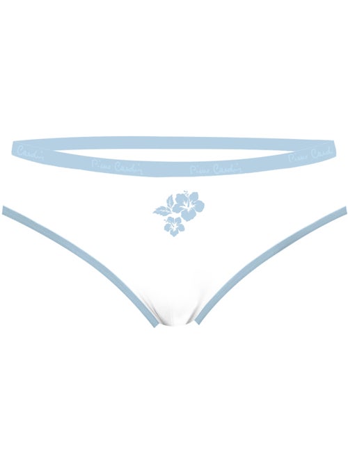 Lot de 3 slips femme en coton uni et imprimé ceinture fine 2cm pck1 pierre cardin - Kiabi Lot de 3 slips femme en coton uni et imprimé ceinture fine 2cm pck1 pierre cardin - Kiabi