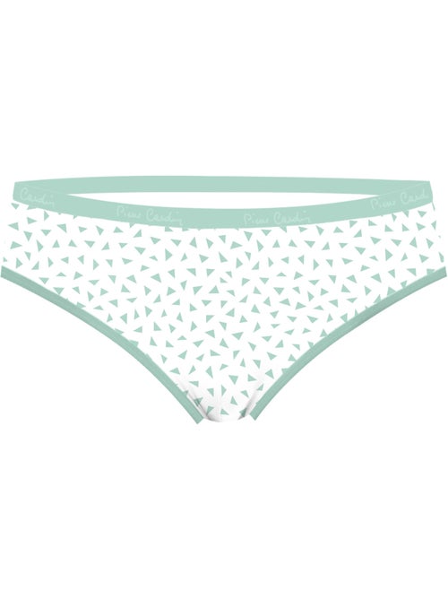 Lot de 3 slips femme en coton uni et imprimé ceinture fine 2cm pck12 pierre cardin - Kiabi Lot de 3 slips femme en coton uni et imprimé ceinture fine 2cm pck12 pierre cardin - Kiabi