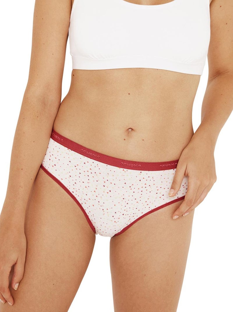 Lot de 3 slips femme Mode Rouge clair - Kiabi