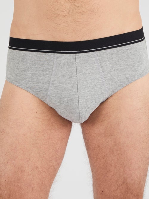 Lot de 3 slips fermés coton biologique majoritaire - Damart - Kiabi