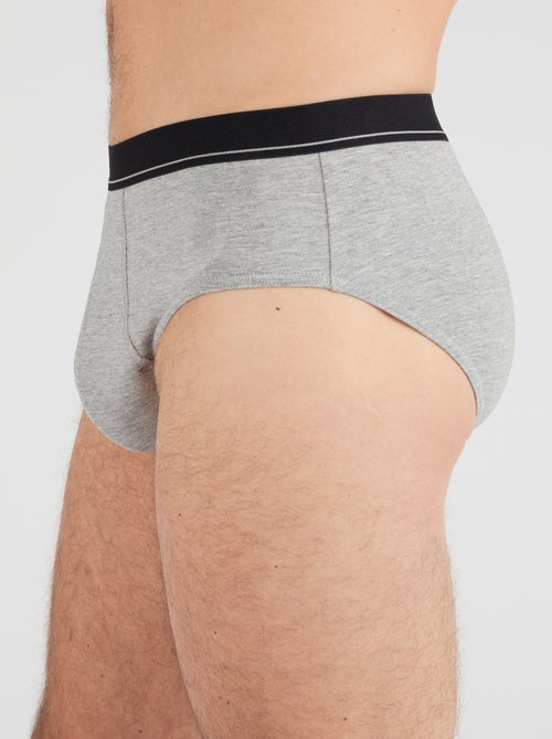 Lot de 3 slips fermés coton biologique majoritaire - Damart - Kiabi