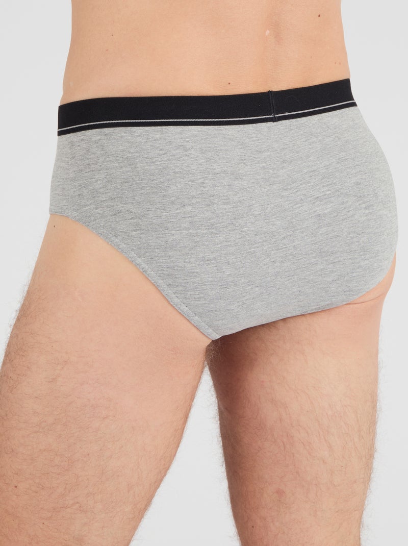 Lot de 3 slips fermés coton biologique majoritaire - Damart Bleu - Kiabi