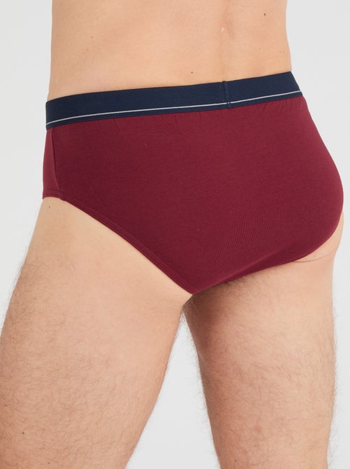 Lot de 3 slips fermés coton biologique majoritaire - Damart - Kiabi