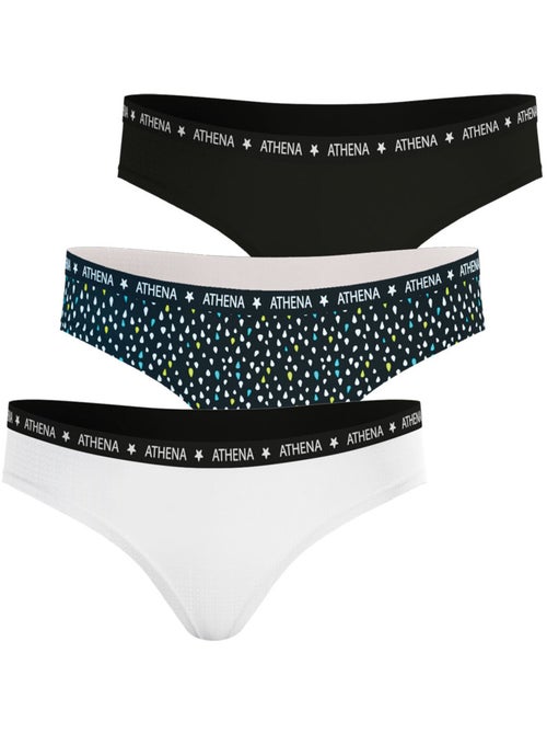Lot de 3 slips fille Eco Pack Athena - Kiabi
