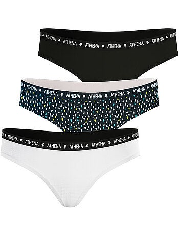 Lot de 3 slips fille Ecopack Athena