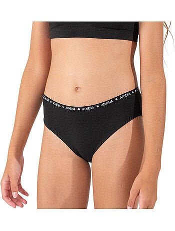 Lot de 3 slips fille Ecopack Athena