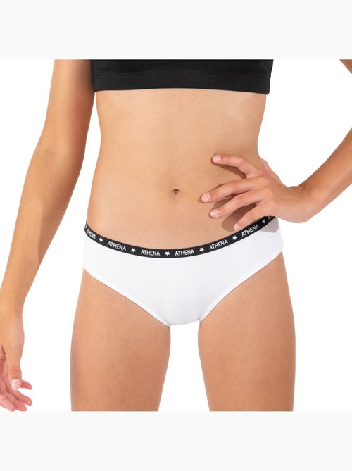 Lot de 3 slips fille Ecopack Athena - Kiabi Lot de 3 slips fille Ecopack Athena - Kiabi