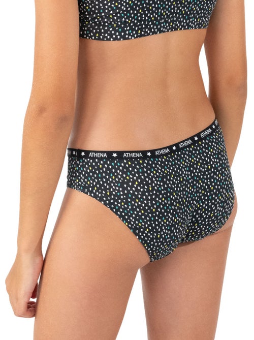Lot de 3 slips fille Ecopack Athena - Kiabi Lot de 3 slips fille Ecopack Athena - Kiabi