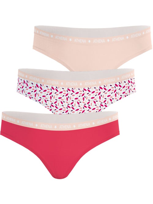 Lot de 3 slips fille ecopack athena - Kiabi