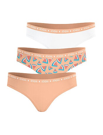 Lot de 3 slips fille Eco Pack Athena