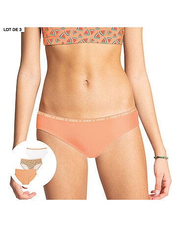 Lot de 3 slips fille Eco Pack Athena