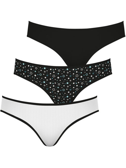 Lot de 3 slips fille Ecopack Mode Athena - Kiabi Lot de 3 slips fille Ecopack Mode Athena - Kiabi
