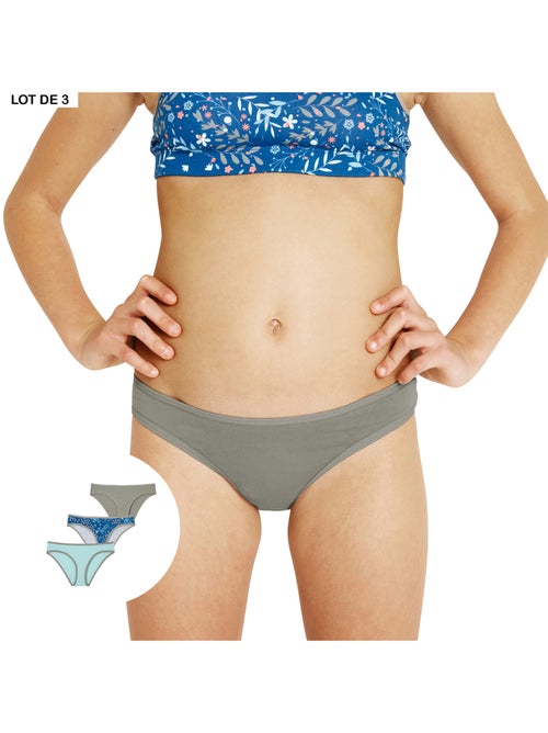 Lot de 3 slips Girl Mode by Athena Fille - Kiabi Lot de 3 slips Girl Mode by Athena Fille - Kiabi