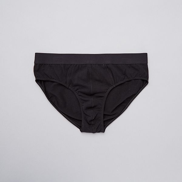 Lot de 3 slips grande taille coton bio Grande taille homme rouge gris