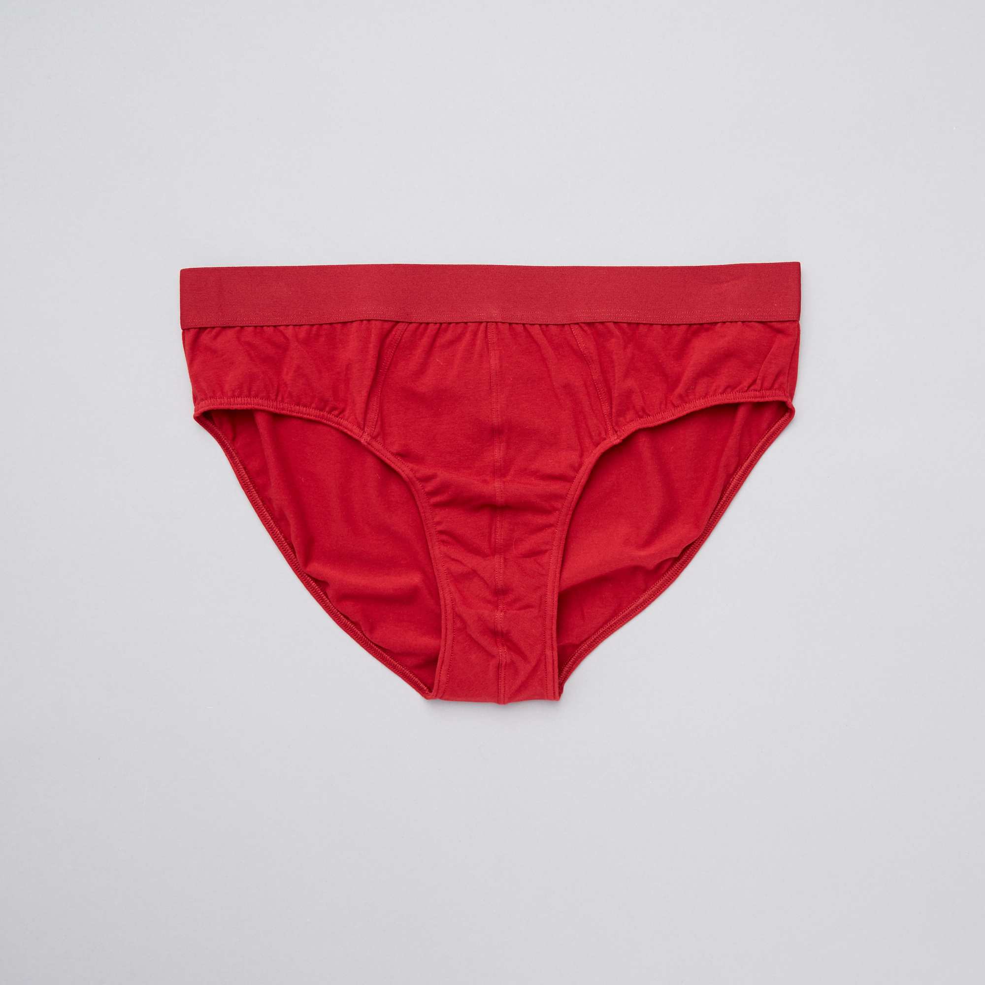 Lot de 3 slips grande taille coton bio Grande taille homme noir