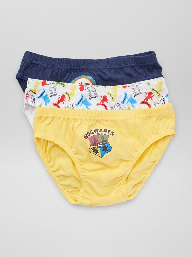 Lot de 3 slips 'Harry Potter' Jaune - Kiabi