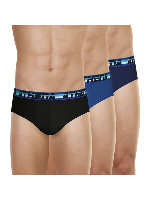Lot de 3 slips homme 720 Stretch Coton Athena - Kiabi