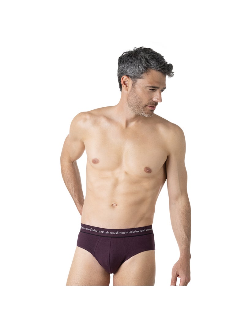 Lot de 3 slips homme Business Eminence Noir Violet Gris - Kiabi