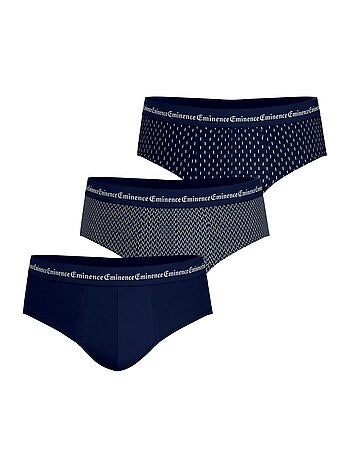 Lot de 3 slips homme business print eminence