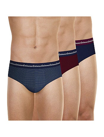 Lot de 3 slips homme Business Print Eminence