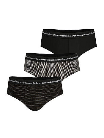 Lot de 3 slips homme Business Print Eminence