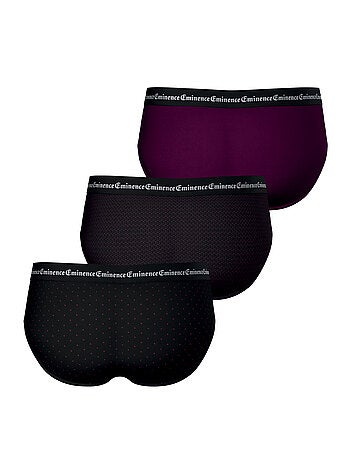 Lot de 3 slips homme Business Print Eminence