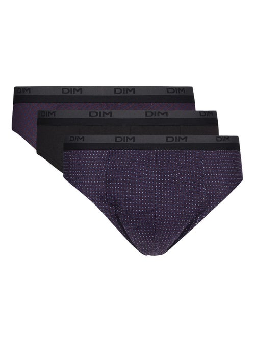 Lot de 3 Slips Homme Coton Print - Kiabi