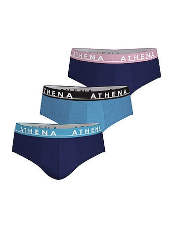 Lot de 3 slips homme Easy Color Athena