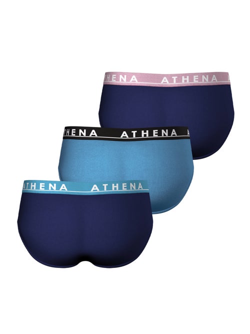 Lot de 3 slips homme Easy Color Athena - Kiabi