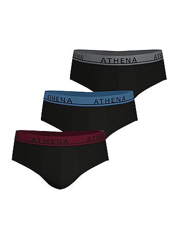 Lot de 3 slips homme Easy Color Athena