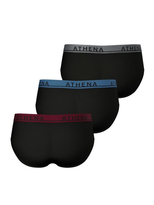 Lot de 3 slips homme Easy Color Athena - Kiabi