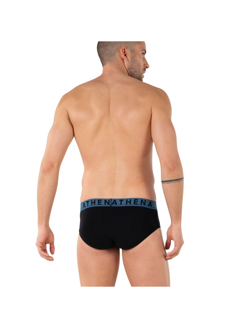 Lot de 3 slips homme Easy Color Athena Noir - Kiabi